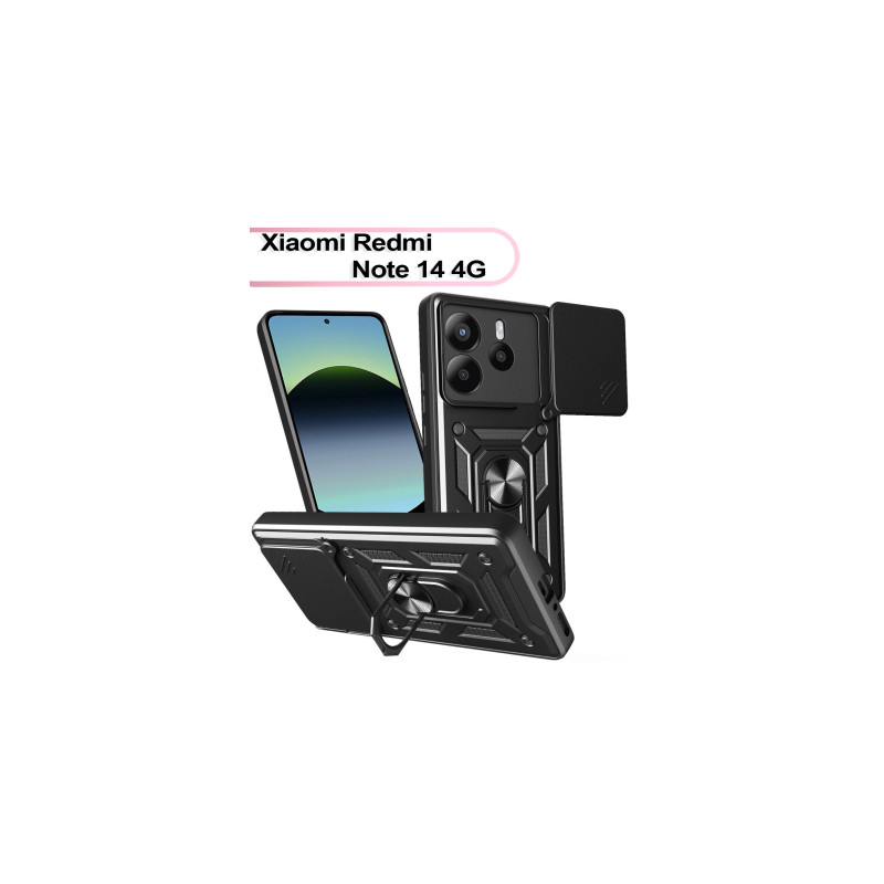 Чохол до мобільного телефона BeCover Military Xiaomi Redmi Note 14 4G Black (713451)