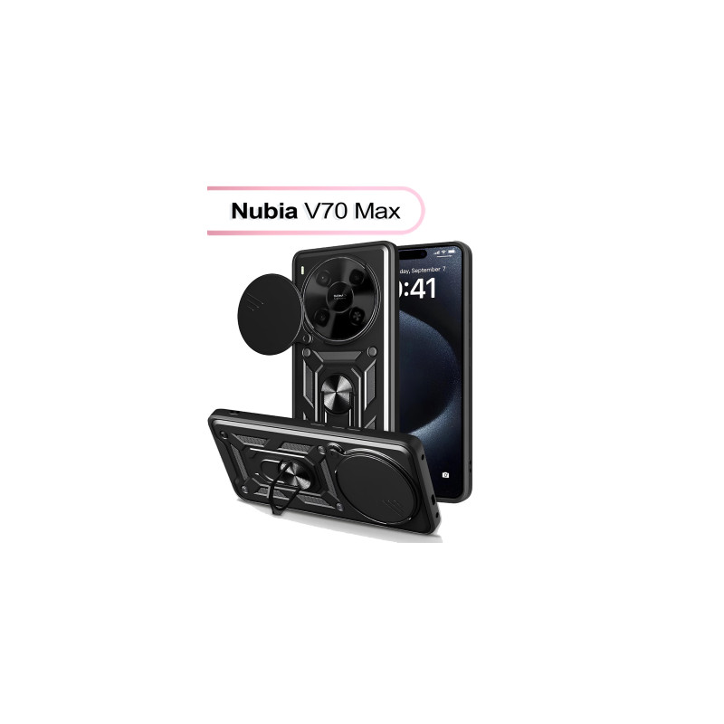 Чохол до мобільного телефона BeCover Military Nubia V70 Max Black (713535)