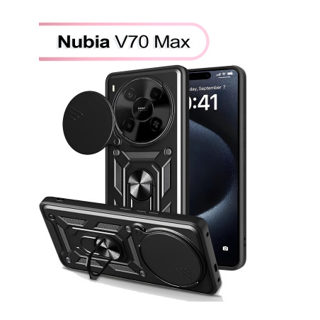 Чохол до мобільного телефона BeCover Military Nubia V70 Max Black (713535)