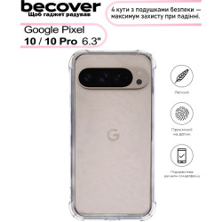 Чохол до мобільного телефона BeCover Anti-Shock BeCover Google Pixel 10 / 10 Pro Clear (713673)