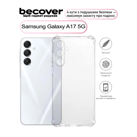Чохол до мобільного телефона BeCover Anti-Shock Samsung Galaxy A17 5G SM-A176 Clear (713691)