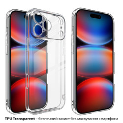 Чохол до мобільного телефона BeCover Apple iPhone 17 Pro Max Transparent (713763)