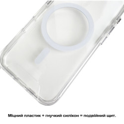 Чохол до мобільного телефона BeCover Space Case MagSafe Apple iPhone 16e Transparent (713884)