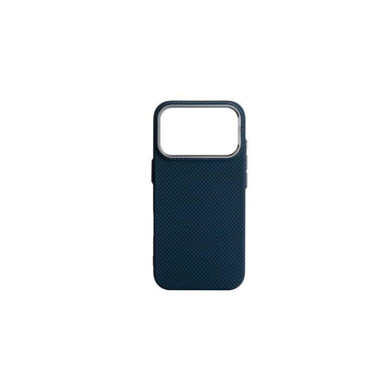 Чохол до мобільного телефона Armorstandart LikeCarbon2 MagCase Apple iPhone 17 Pro Kevlar Dark Blue (ARM88554)