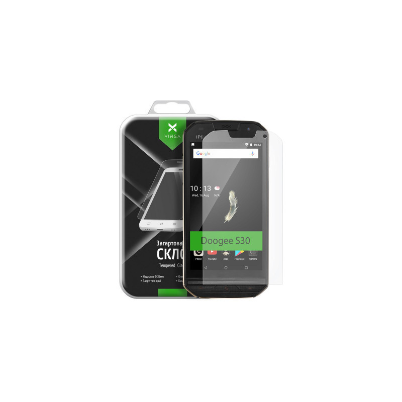 Скло захисне Vinga для Doogee S30 (VTPGS-DS30)