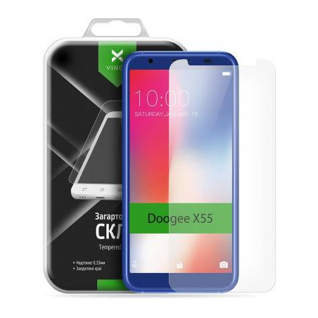 Скло захисне Vinga для Doogee X55 (VTPGS-DX55)