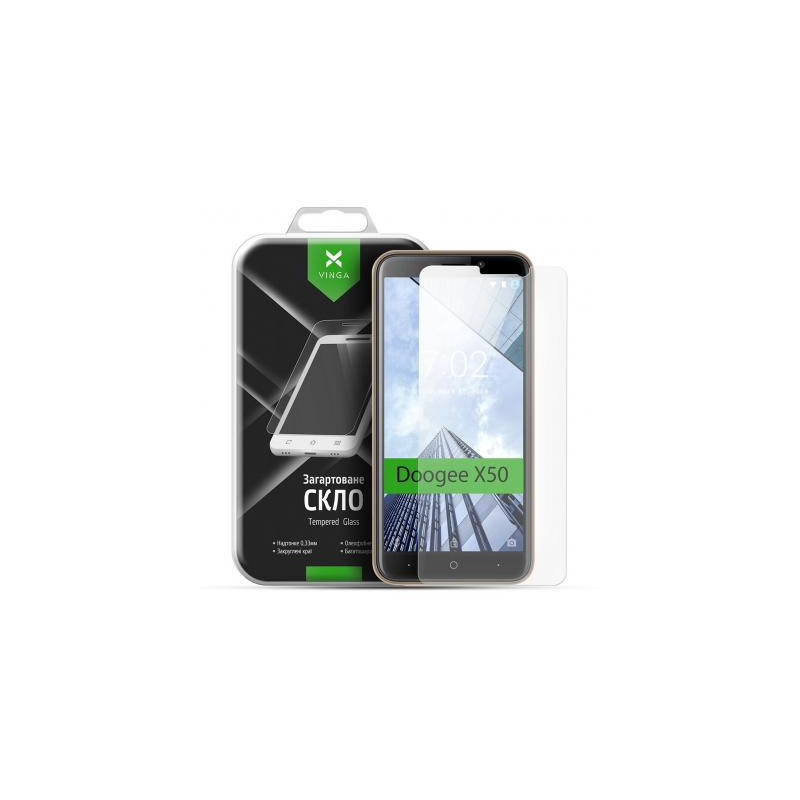 Скло захисне Vinga для Doogee X50 (VTPGS-DX50L)