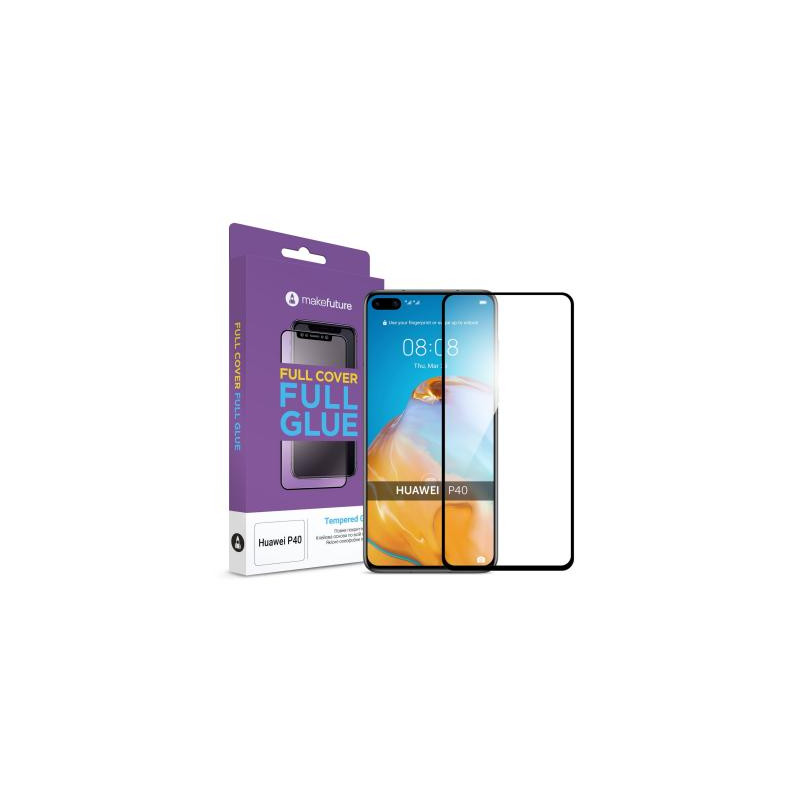 Скло захисне MakeFuture Huawei P40 Full Cover Full Glue (MGF-HUP40)