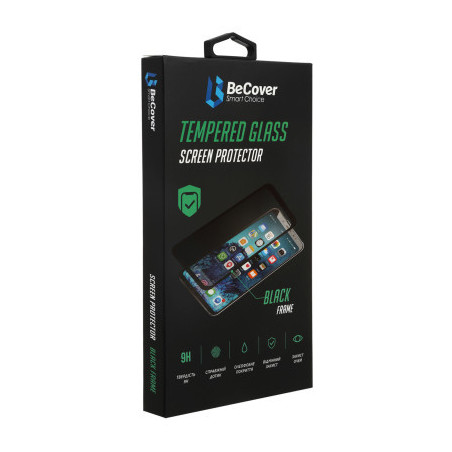 Скло захисне BeCover Apple iPhone 13 / 13 Pro Black (706663)