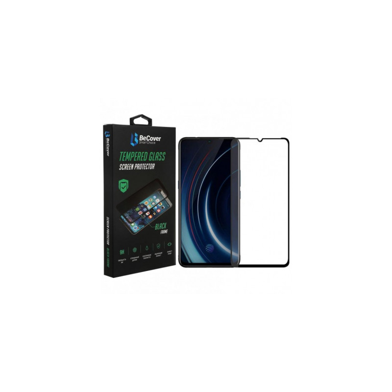 Скло захисне BeCover Vivo Y15s / Y15a Black (707250)