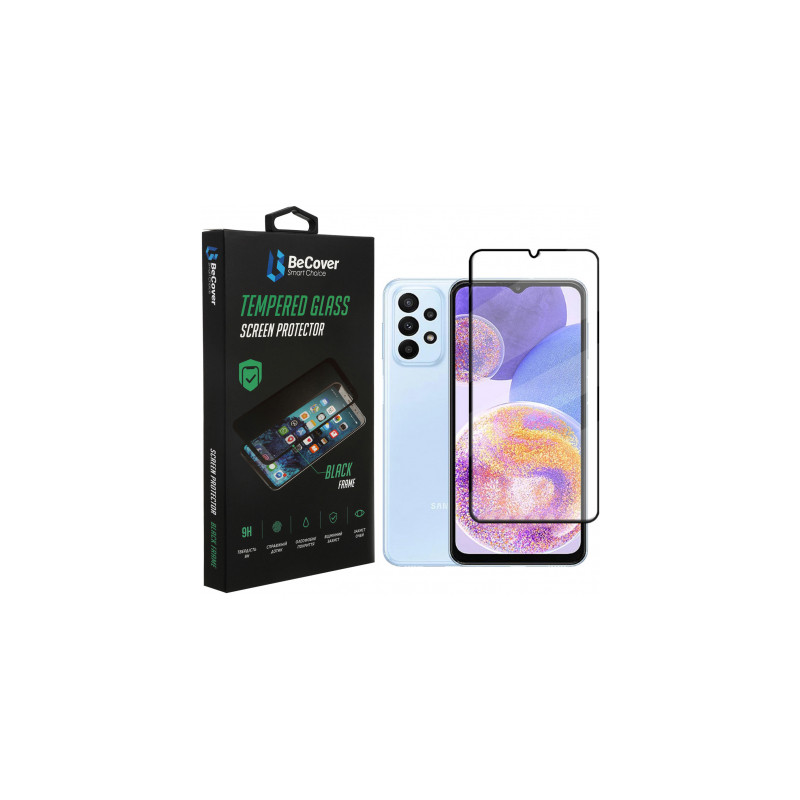 Скло захисне BeCover Samsung Galaxy A23 SM-A235 Black (707355)