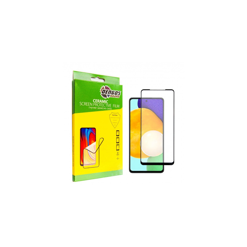Скло захисне Dengos Ceramic Film Samsung Galaxy A53 (black) (TGCF-17)