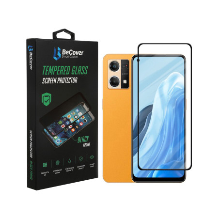 Скло захисне BeCover Oppo Reno7 Black (707605)