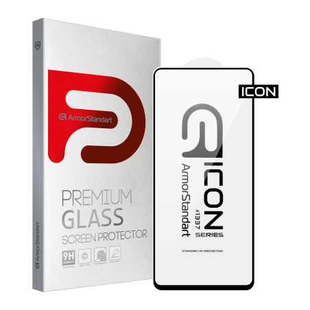 Скло захисне Armorstandart Icon Xiaomi 12T / 12T Pro / Poco X5 Pro 5G Black (ARM62810)