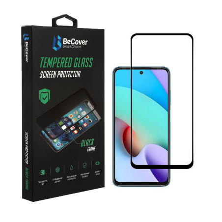 Скло захисне BeCover Xiaomi Redmi 10 2022 / 10 Prime 2022 Black (708151)