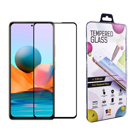 Скло захисне Drobak Xiaomi Redmi Note 10 Pro Black Frame A+ (494923)