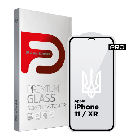 Скло захисне Armorstandart Pro 3D LE Apple iPhone 11 / XR Black (ARM65653)