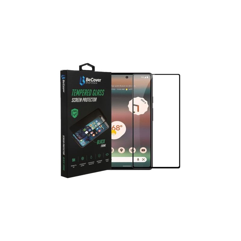 Скло захисне BeCover Google Pixel 6A Black (708757)