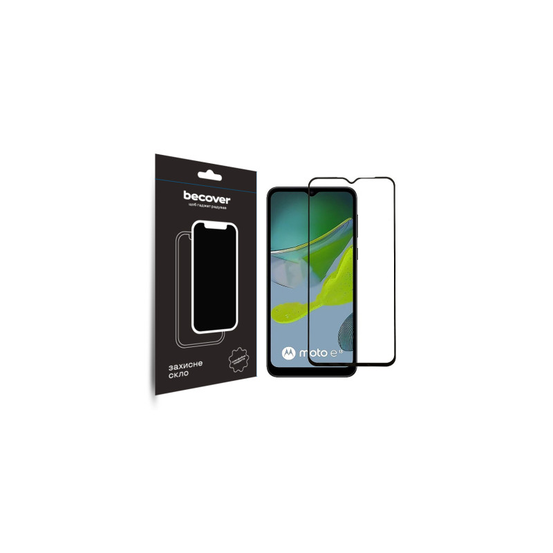 Скло захисне BeCover Motorola Moto E13 Black (708843)