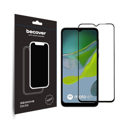 Скло захисне BeCover Motorola Moto E13 Black (708843)