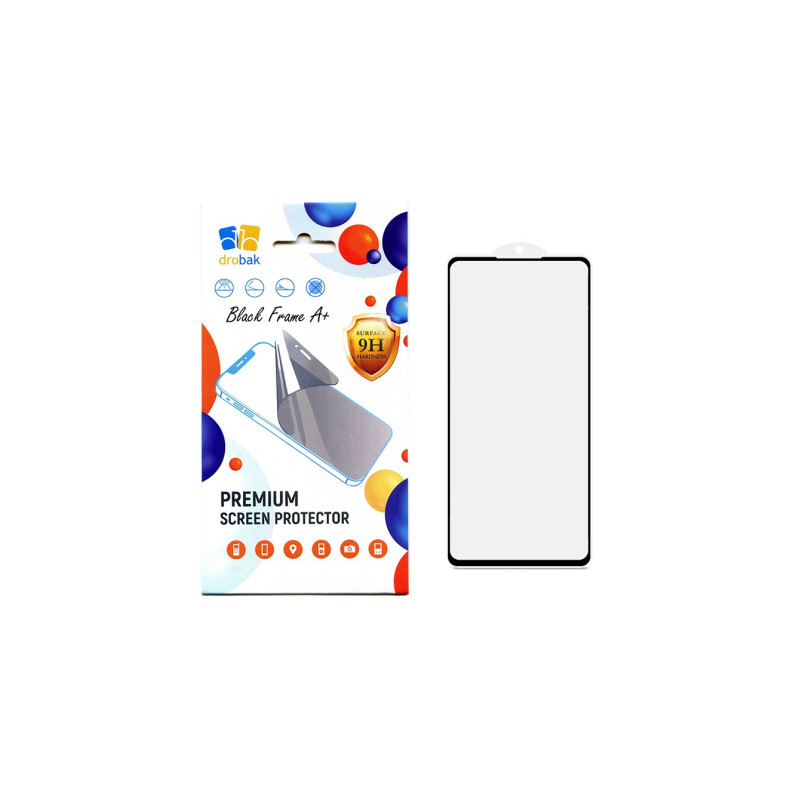 Скло захисне Drobak Google Pixel 6a Black Frame A+ (717158)
