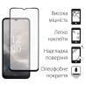 Скло захисне Dengos Full Glue Nokia C32 (black) (TGFG-306)