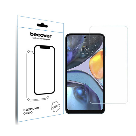 Скло захисне BeCover Motorola Moto E32s 3D Crystal Clear Glass (709734)