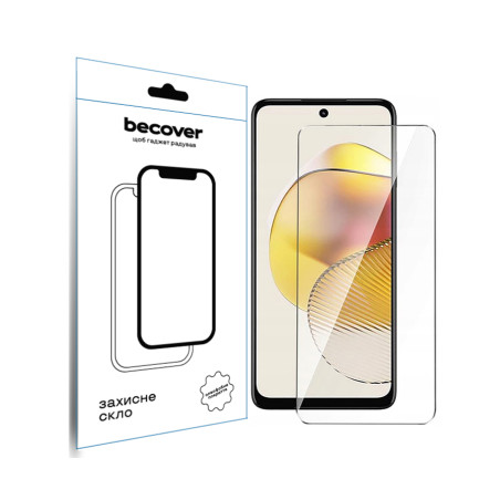Скло захисне BeCover Motorola Moto G73 3D Crystal Clear Glass (709738)