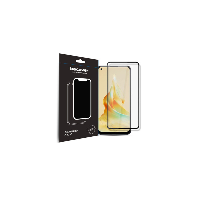 Скло захисне BeCover Oppo Reno8 T Black (709771)