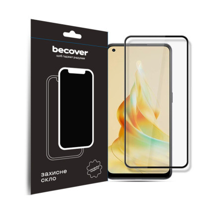 Скло захисне BeCover Oppo Reno8 T Black (709771)