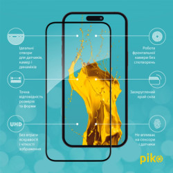 Скло захисне Piko Full Glue Apple iPhone 15 Pro (1283126575464)