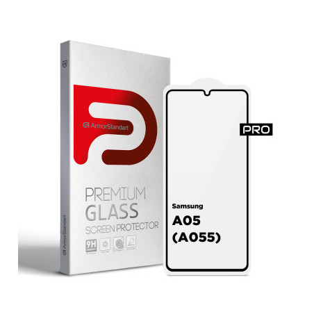 Скло захисне Armorstandart Pro Samsung A05 (A055) Black (ARM73266)