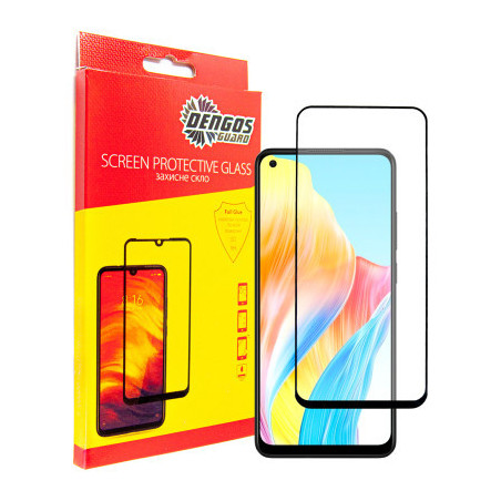 Скло захисне Dengos Full Glue Oppo A78 4G (black) (TGFG-313)