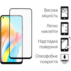 Скло захисне Dengos Full Glue Oppo A78 4G (black) (TGFG-313)