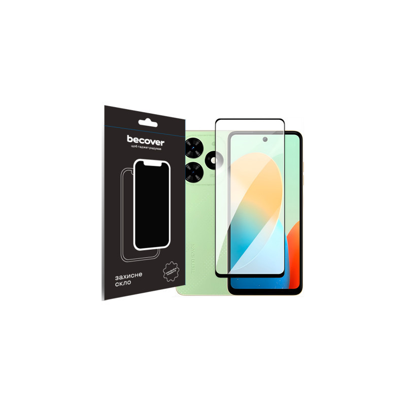 Скло захисне BeCover Tecno Spark Go 2024 (BG6) Black (710484)