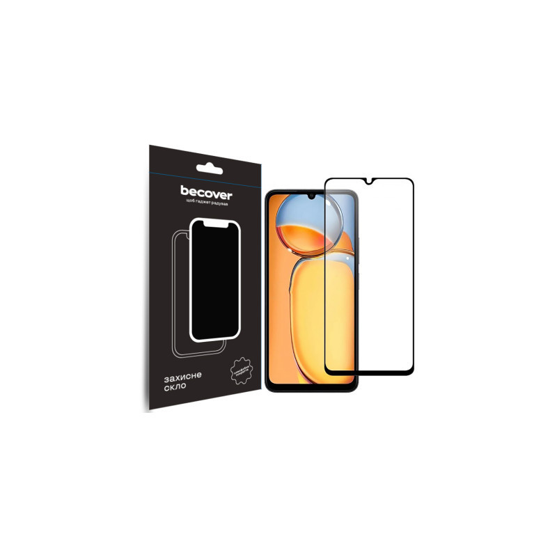 Скло захисне BeCover Xiaomi Redmi 13C / Poco C65 Black (710491)