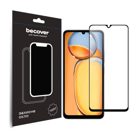Скло захисне BeCover Xiaomi Redmi 13C / Poco C65 Black (710491)