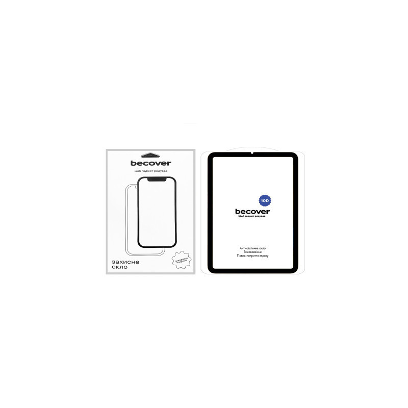Скло захисне BeCover 10D Apple iPad Mini 6 2021 Black (710573)