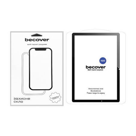 Скло захисне BeCover 10D Samsung Galaxy Tab A9 Plus SM-X210/SM-X215/SM-X216 11.0" Black (710586)