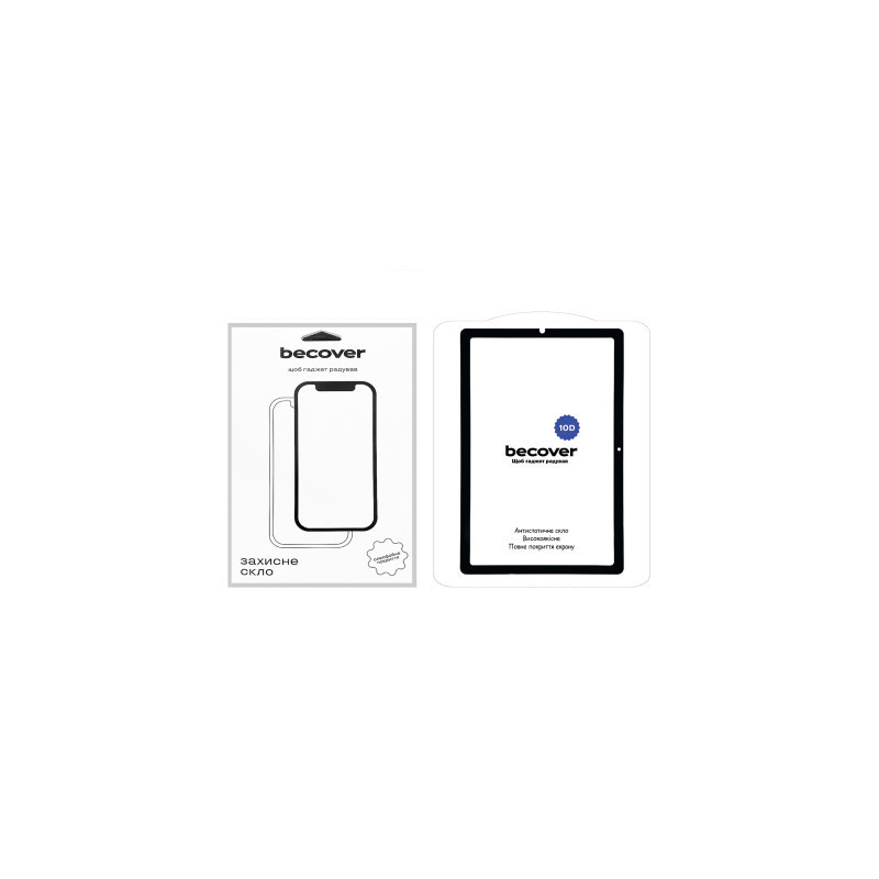 Скло захисне BeCover 10D Samsung Galaxy Tab S6 Lite 10.4 P610/P613/P615/P619 Black (710582)