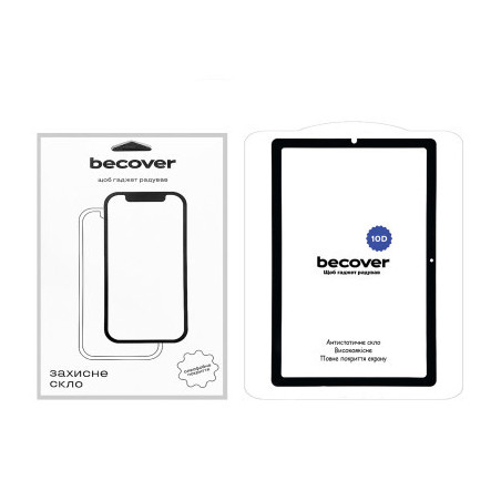 Скло захисне BeCover 10D Samsung Galaxy Tab S6 Lite 10.4 P610/P613/P615/P619 Black (710582)