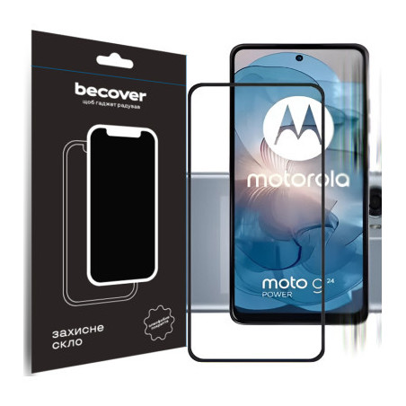 Скло захисне BeCover Motorola Moto G24/G24 Power Black (710716)