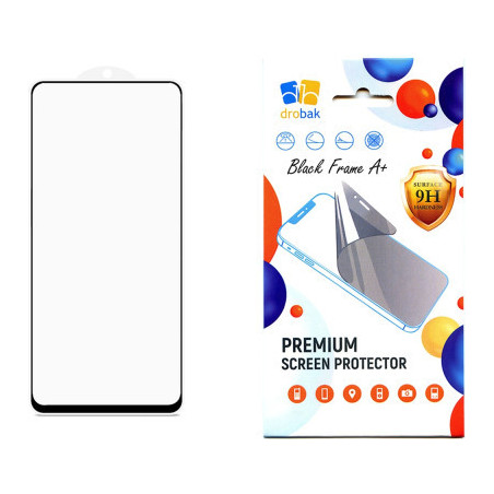 Скло захисне Drobak Xiaomi Redmi 12 Black Frame A+ (535385)