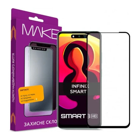 Скло захисне MAKE Infinix Smart 8 Plus/8 Pro (MGF-IS8PL/8P)