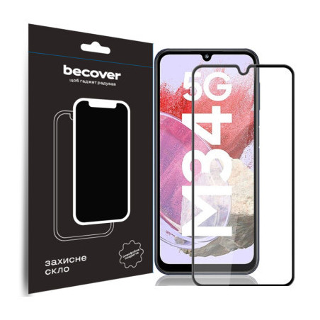 Скло захисне BeCover Samsung Galaxy M34 5G SM-M346 Black (711445)