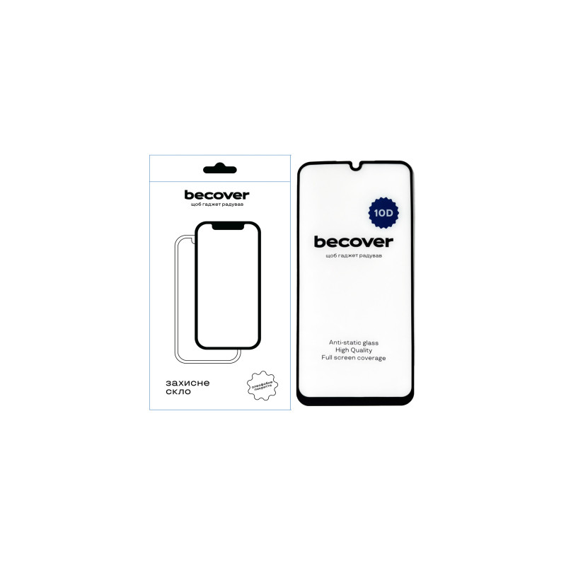 Скло захисне BeCover Samsung Galaxy A24 4G SM-A245 10D Black (711350)