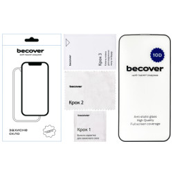 Скло захисне BeCover Apple iPhone 13 10D Black (711513)