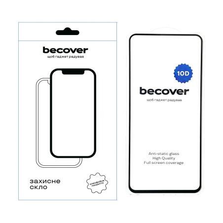Скло захисне BeCover Tecno Spark 20 (KJ5n)/20C (BG7n) 10D Black (711815)