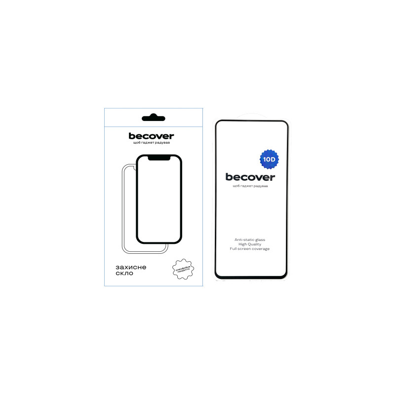 Скло захисне BeCover Tecno Spark 20 Pro (KJ6) 10D Black (711819)