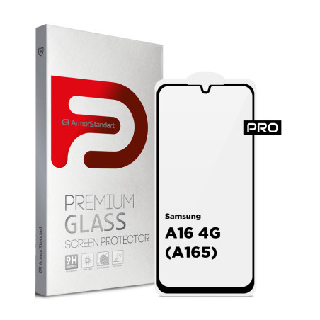 Скло захисне Armorstandart Pro Samsung A16 4G (A165) Black (ARM80171)